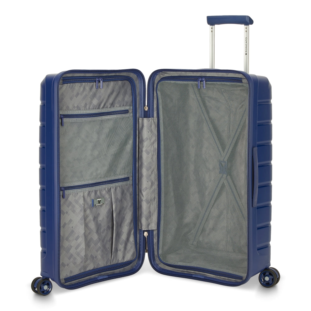 RONCATO 69cm B-Flying Trunk Polypropylene Double-Wheel Hard Case Spinner Luggage - Bu Notte