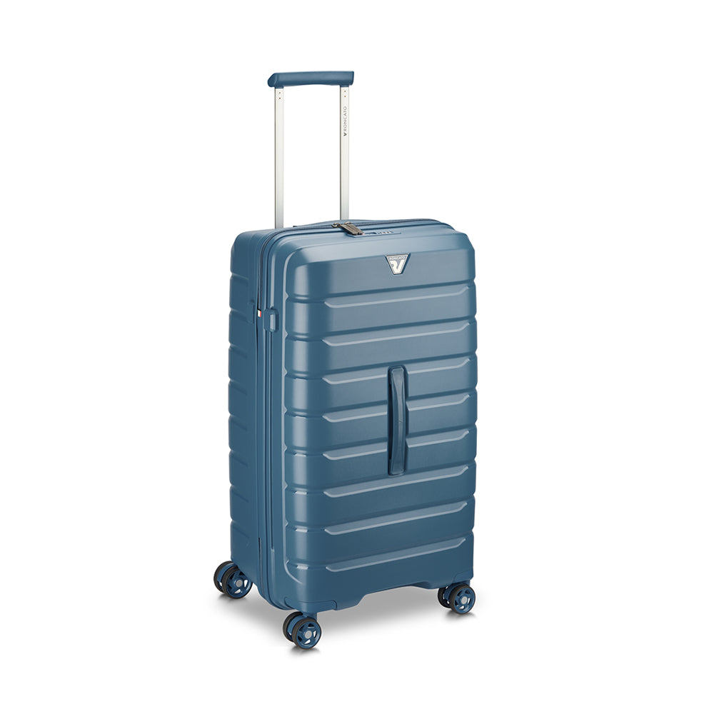 RONCATO 69cm B-Flying Trunk Polypropylene Double-Wheel Hard Case Spinner Luggage - Denis Blue