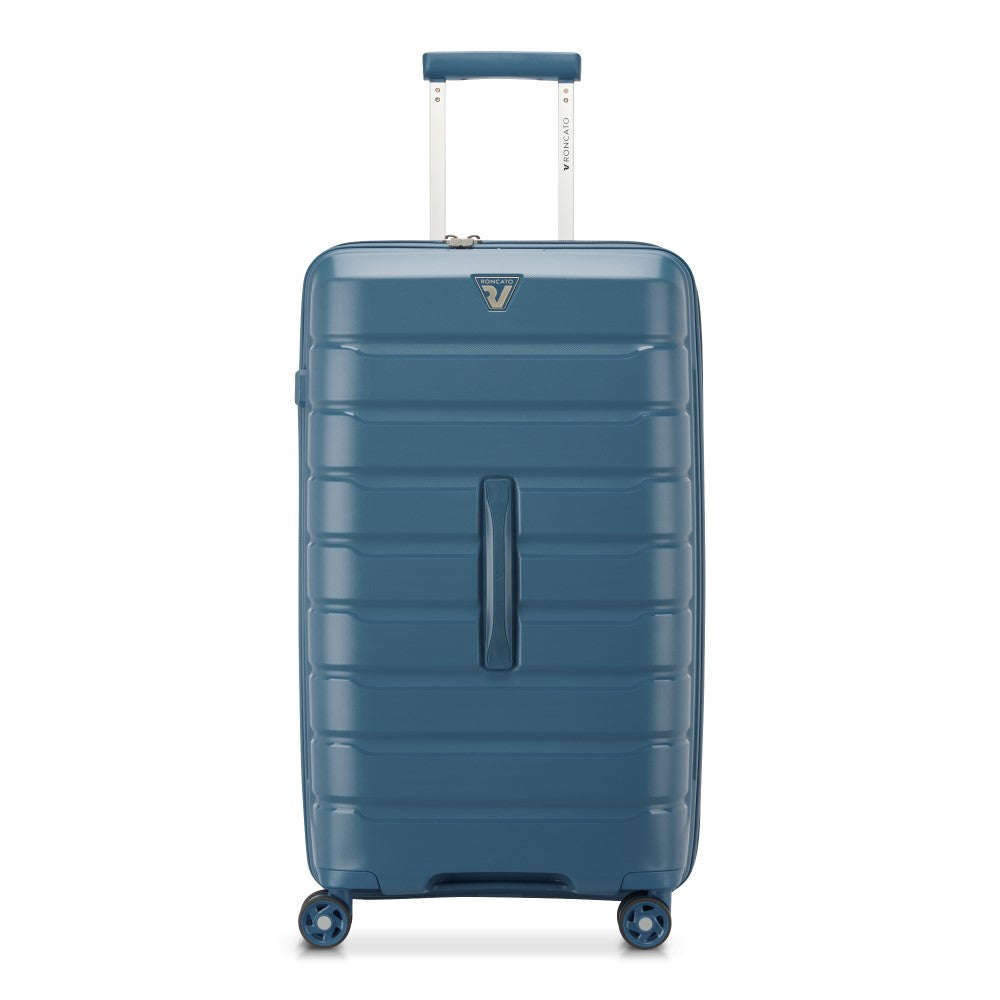 RONCATO 69cm B-Flying Trunk Polypropylene Double-Wheel Hard Case Spinner Luggage - Denis Blue