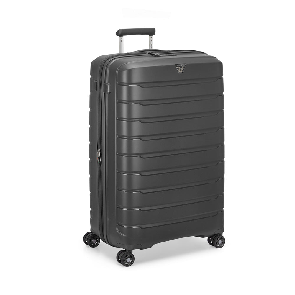 RONCATO 78cm B-Flying Polypropylene Double-Wheel Expandable Hard Case Spinner Luggage - Grey