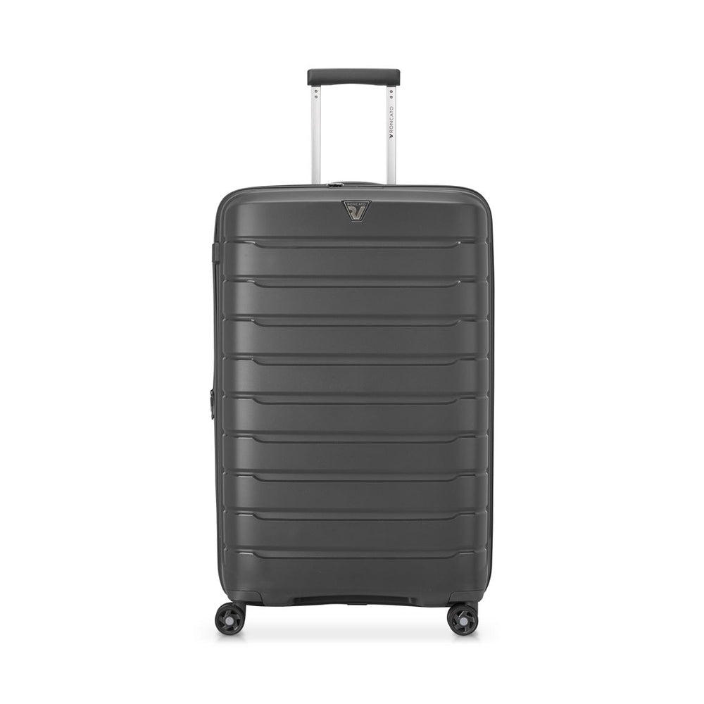 RONCATO 78cm B-Flying Polypropylene Double-Wheel Expandable Hard Case Spinner Luggage - Grey