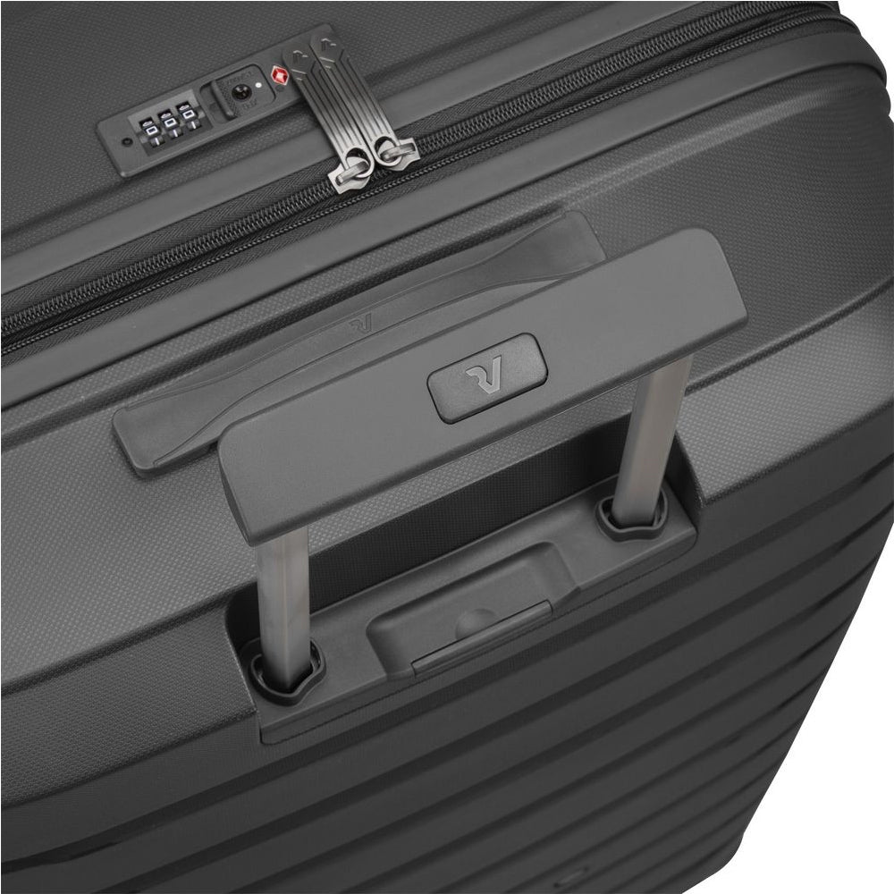 RONCATO 78cm B-Flying Polypropylene Double-Wheel Expandable Hard Case Spinner Luggage - Grey
