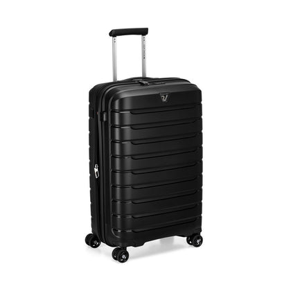 RONCATO 68cm B-Flying Polypropylene Double-Wheel Expandable Hard Case Spinner Luggage - Black