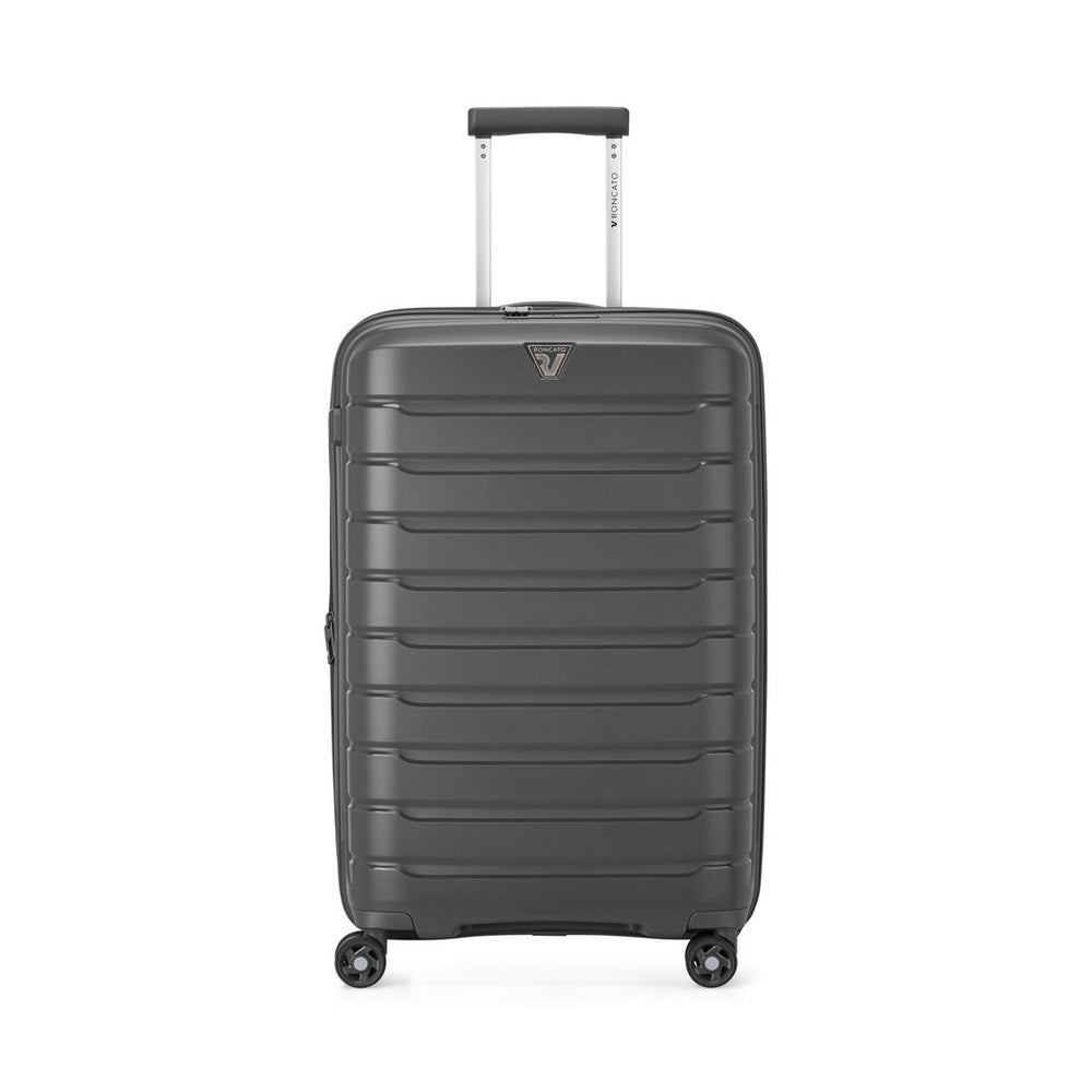 RONCATO 68cm B-Flying Polypropylene Double-Wheel Expandable Hard Case Spinner Luggage - Grey