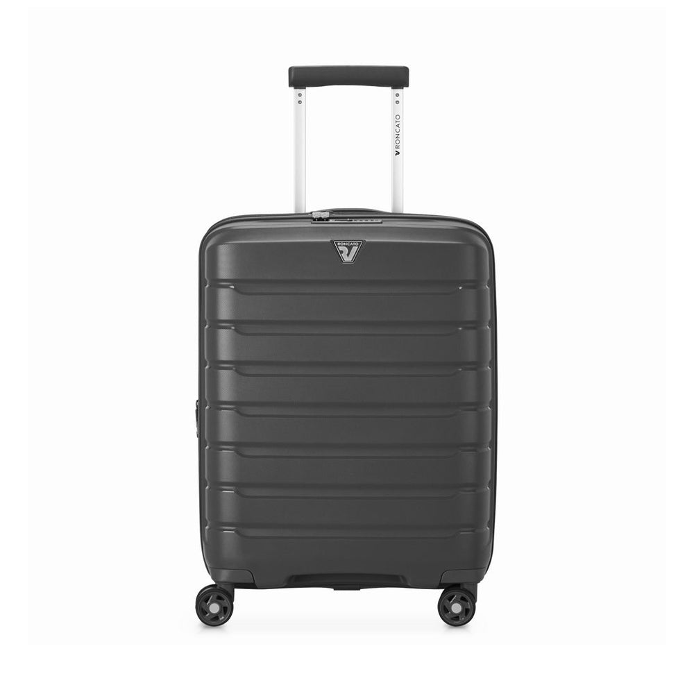 RONCATO 55cm B-Flying Polypropylene Double-Wheel Expandable Hard Case Spinner Luggage - Grey