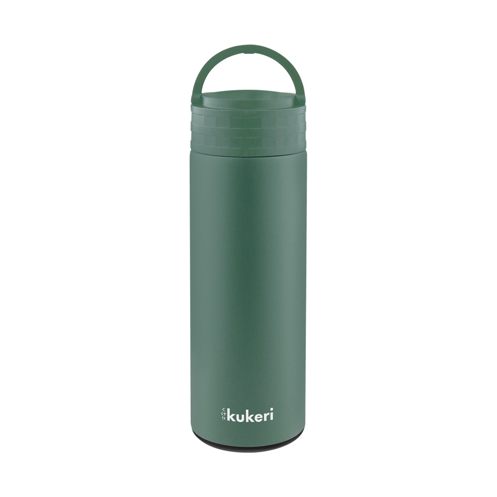 Kukeri 350ml Stainless Steel Vacuum Insulated Bottle - Forest Green