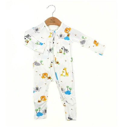 Simply Life Sleepsuit Long-sleeved zipper with folded mittens and footies (SBWR-39AW)