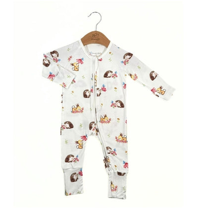 Simply Life Sleepsuit Long-sleeved zipper with folded mittens and footies (SBWR-39WL)