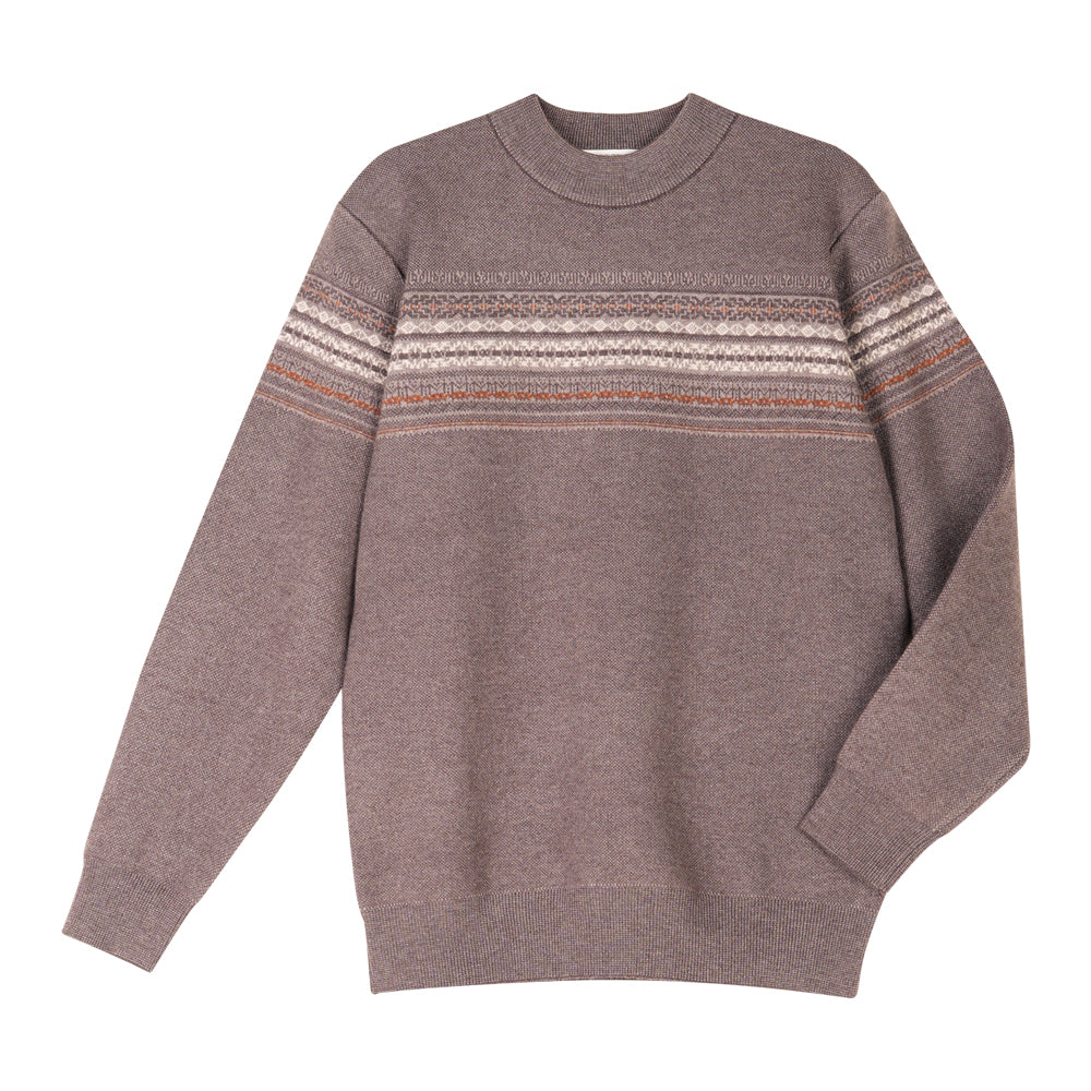 FREEZE ZONE Wool Mixed Sweater (Men) - Brown