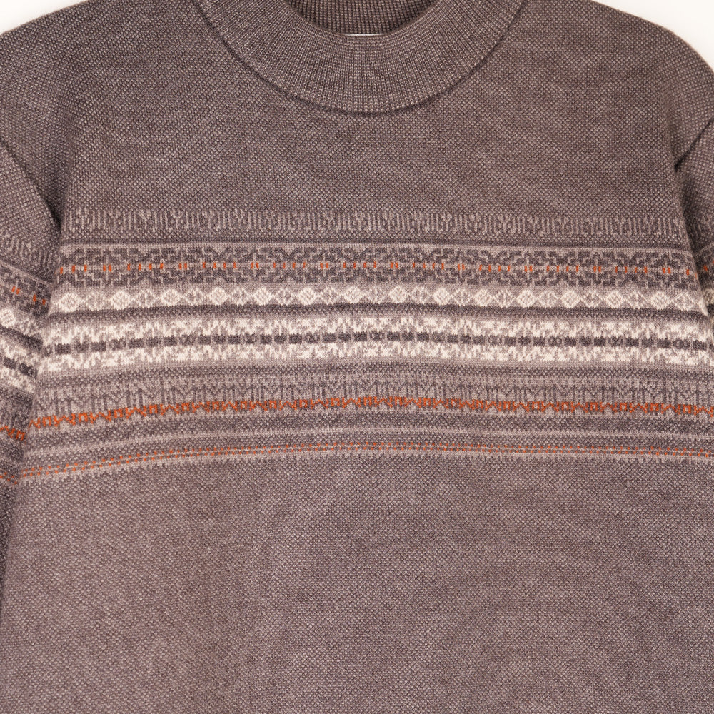 FREEZE ZONE Wool Mixed Sweater (Men) - Brown