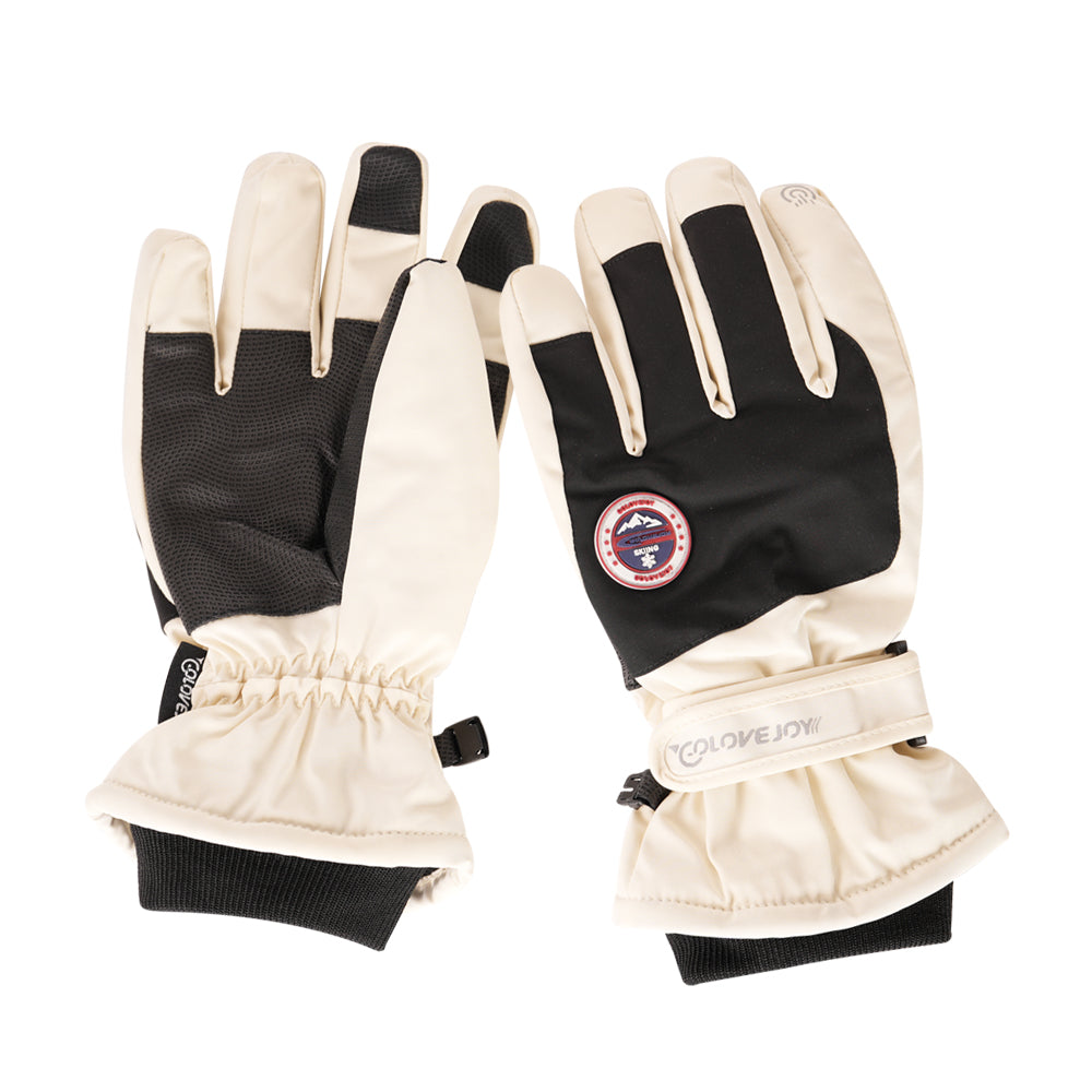 TRAVEL ESSENTIALS Ski Gloves - Cream