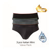 SKINXWEAR Mini Briefs (3-pcs pack) - Assorted Colours
