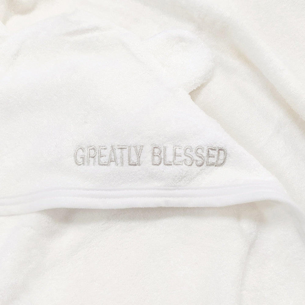 Simply Life Premium Baby Embroidered Hooded Bamboo Towel (SLTW-HBLESSED)
