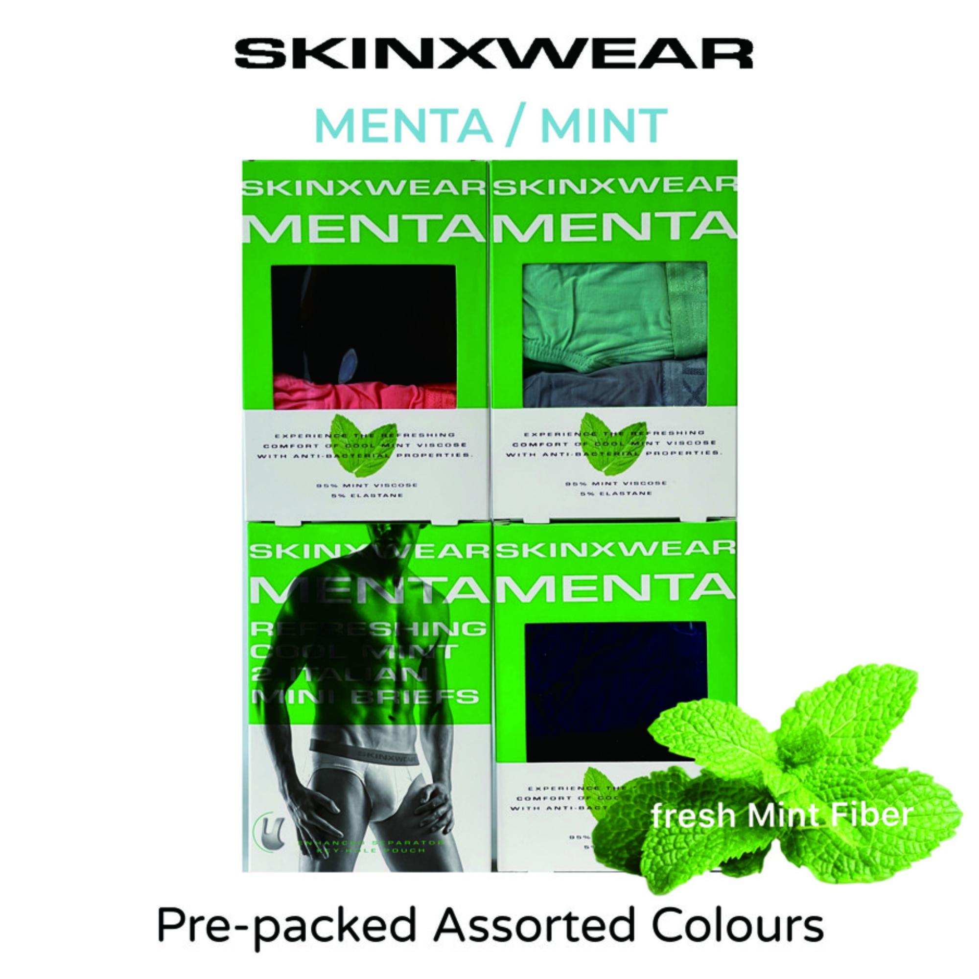 SKINXWEAR Mini Briefs (2-pcs pack) - Assorted Colours