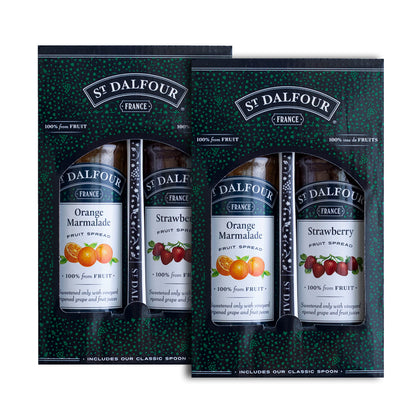 [ONLINE EXCLUSIVE] St Dalfour Superfruits Fruit Spread (100% from Fruit) 284g x 2 Gift Pack with Classic Spoon [Bundle of 2 Packs]