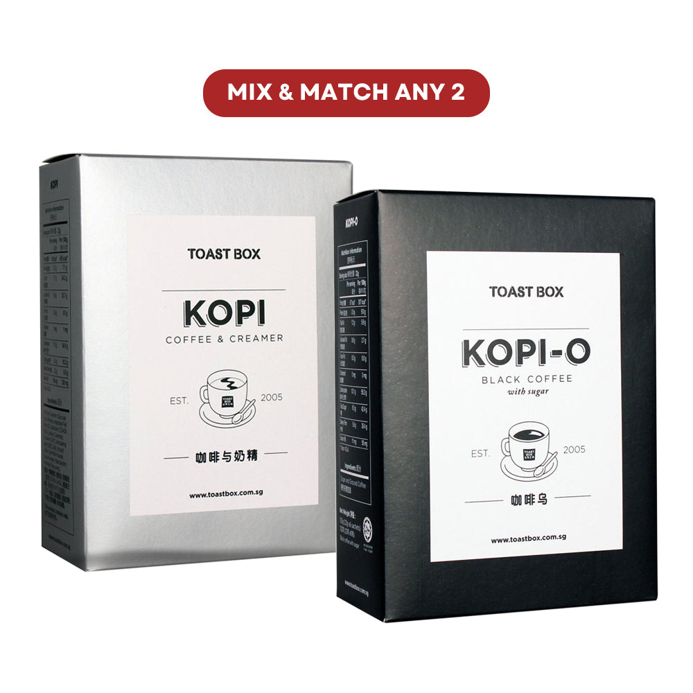 トップス Kapital multi border kanoko box poro Mix & Match Any 2] Toast Box Kopi / Kopi-O Instant Coffee (6's/box