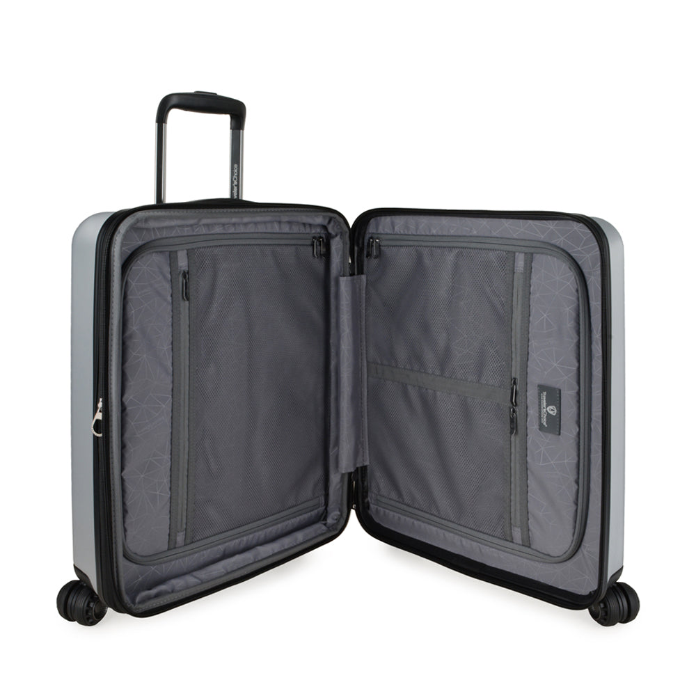 Traveler's Choice DELILAH 21" Cyclone Wheels Expandable Hardcase Spinner - Silver