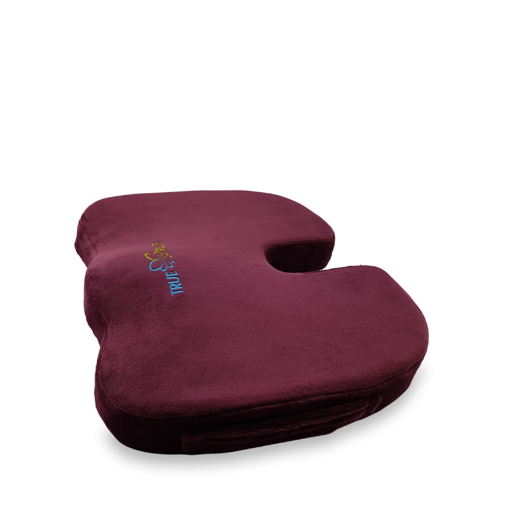 TRUE RELIEF Memory Foam Seat Cushion - Maroon