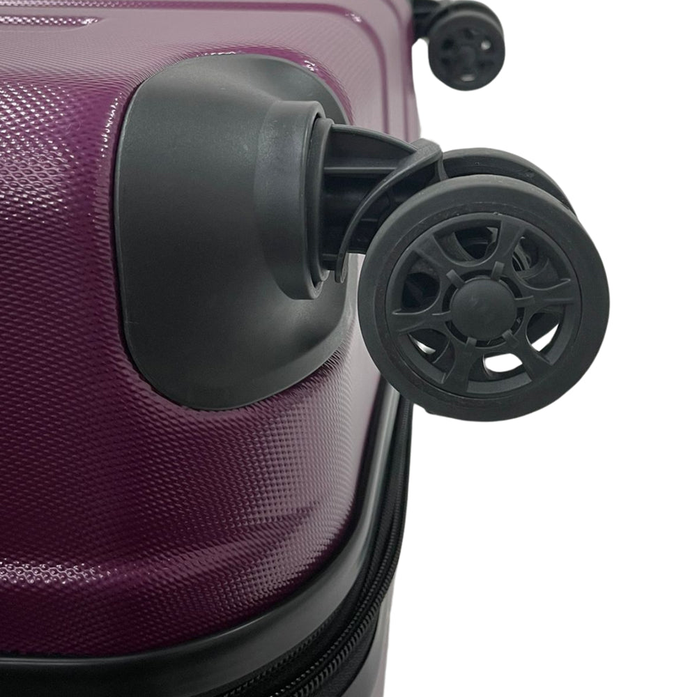 TRAVEL TIME TT-8017 20"+29" Hard Case Spinner Luggage - Expandable, TSA Lock - Purple