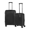 TRAVEL TIME TT-8024 20"+26" Hard Case Spinner Luggage - Expandable, TSA Lock - Black