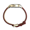 TIMEX Easy Reader® 35mm Leather Strap Watch - Brown/Gold-Tone