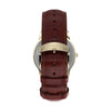 TIMEX Easy Reader® 35mm Leather Strap Watch - Brown/Gold-Tone