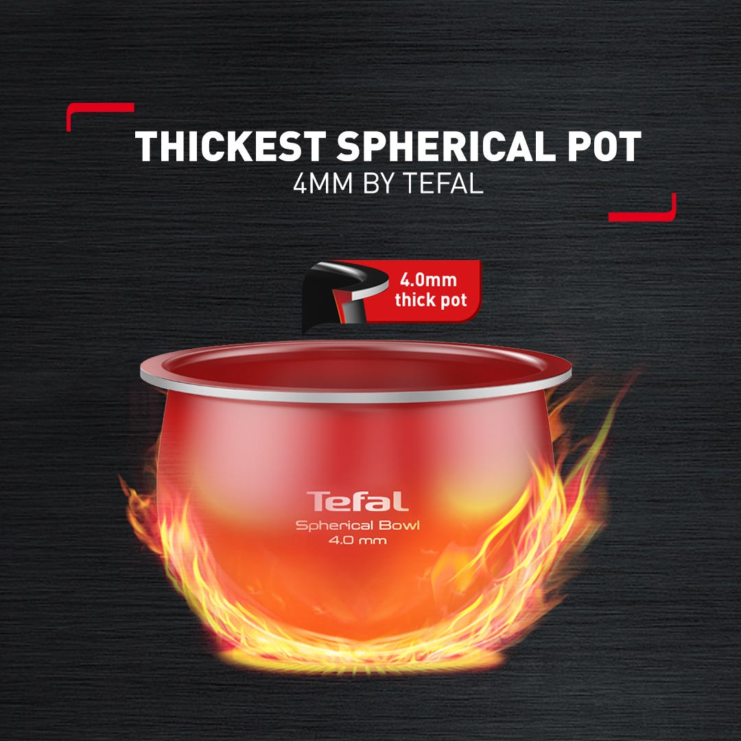 Tefal 1.8L Delirice Plus Fuzzy Logic Rice Cooker (RK776B)