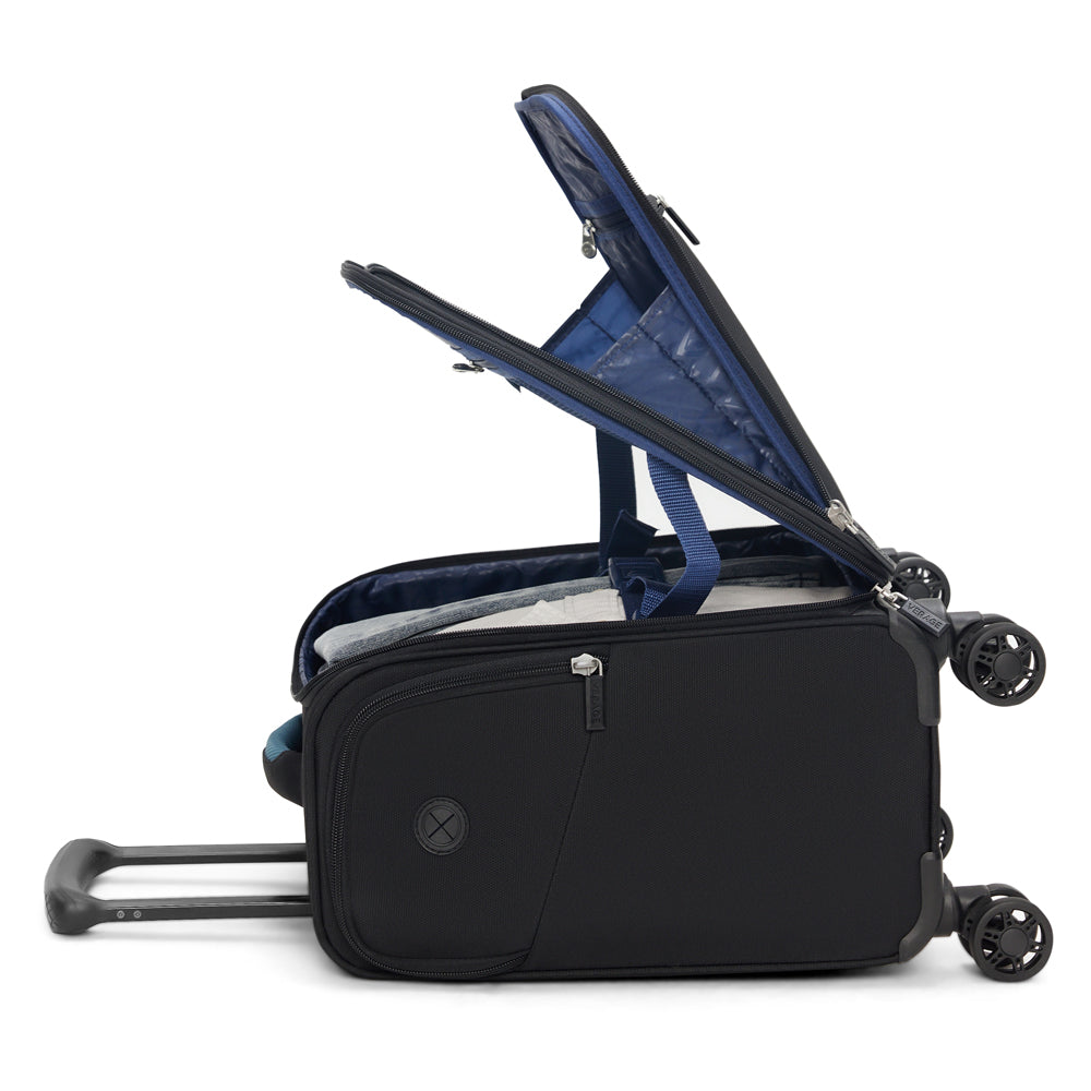 VERAGE VISIONARY GM17016-10DW 14" Laptop 4 Wheels Trolley Case - Black