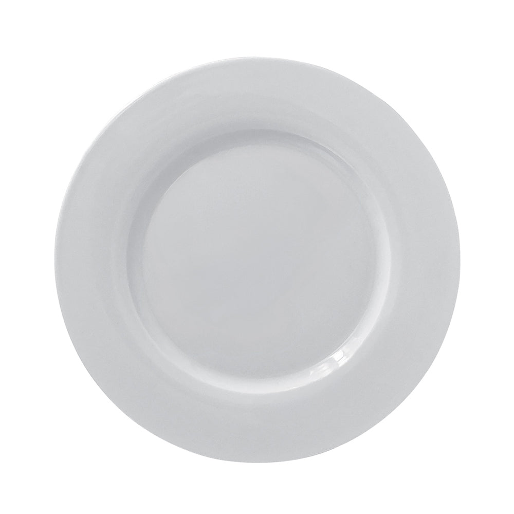 SOIRÉE by CHARLES MILLEN Weiss 10.8" Rimmed Dinner Plate - White