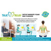 TRUE RELIEF Memory Foam Seat Cushion - Maroon