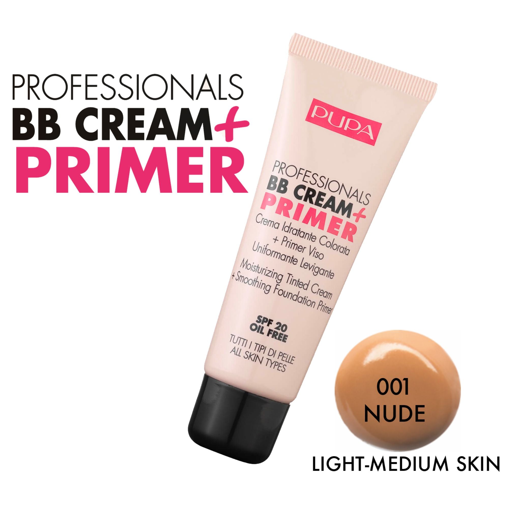 PUPA Milano Professional BB Cream + Primer 50ml #001 Nude