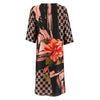 Runway Floral Print Dress - Pink