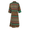 Runway Printed Dress - Green