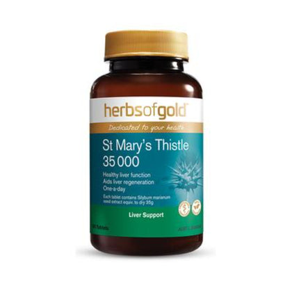 HERBS OF GOLD St. Mary's Thistle 35,000 (60 Tablets)