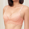Triumph Magnolia Lace Wired Push Up Deep V Bra V S Terracotta