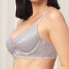 Triumph Magnolia Lace Wired Push Up Deep V Bra Feather