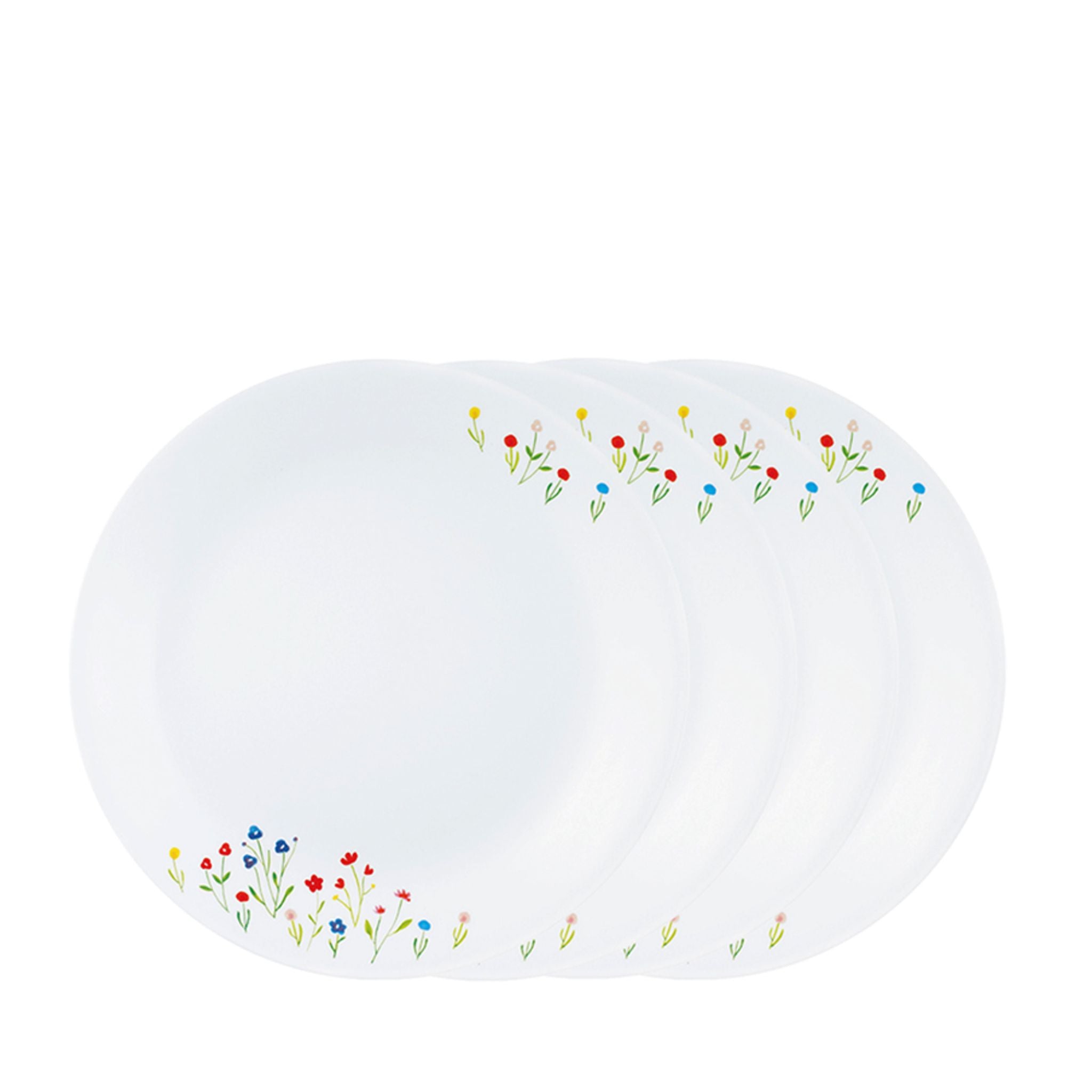 CORELLE 4pc Dinner Plate Set - Flowerhill (110-FWH-4-SG)