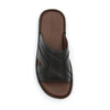 BRUNO CO. Leather Men's Sandals- DARWIN Black