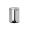 Brabantia Pedal Bin NEWICON 5L Soft Closing -FPP Matt Steel (112102)