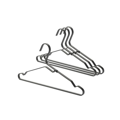 Brabantia Aluminium Clothes Hanger Set Of 4-Black