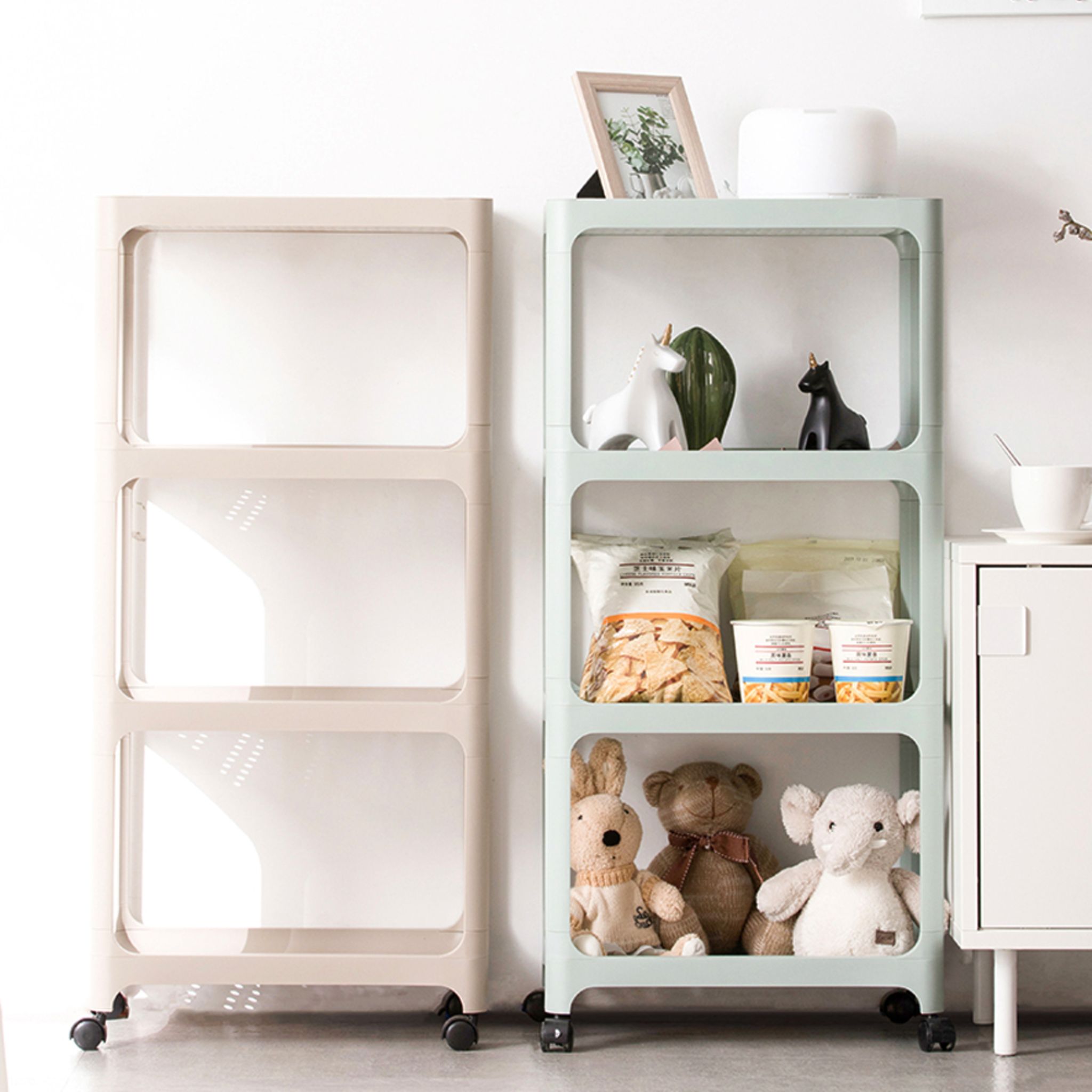 Smart Living 4-Tier Organiser Trolley - Brown (170001-1992-1194-BROWN)