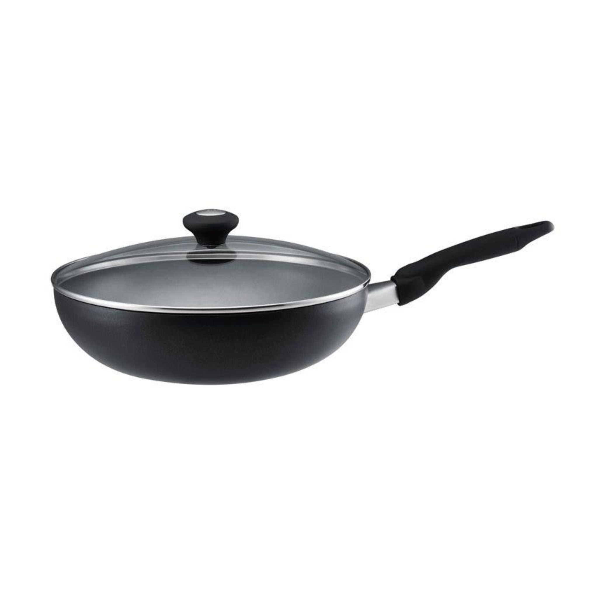 Meyer Cook N'Look (IH) 30cm Covered Stirfry Pan - Black