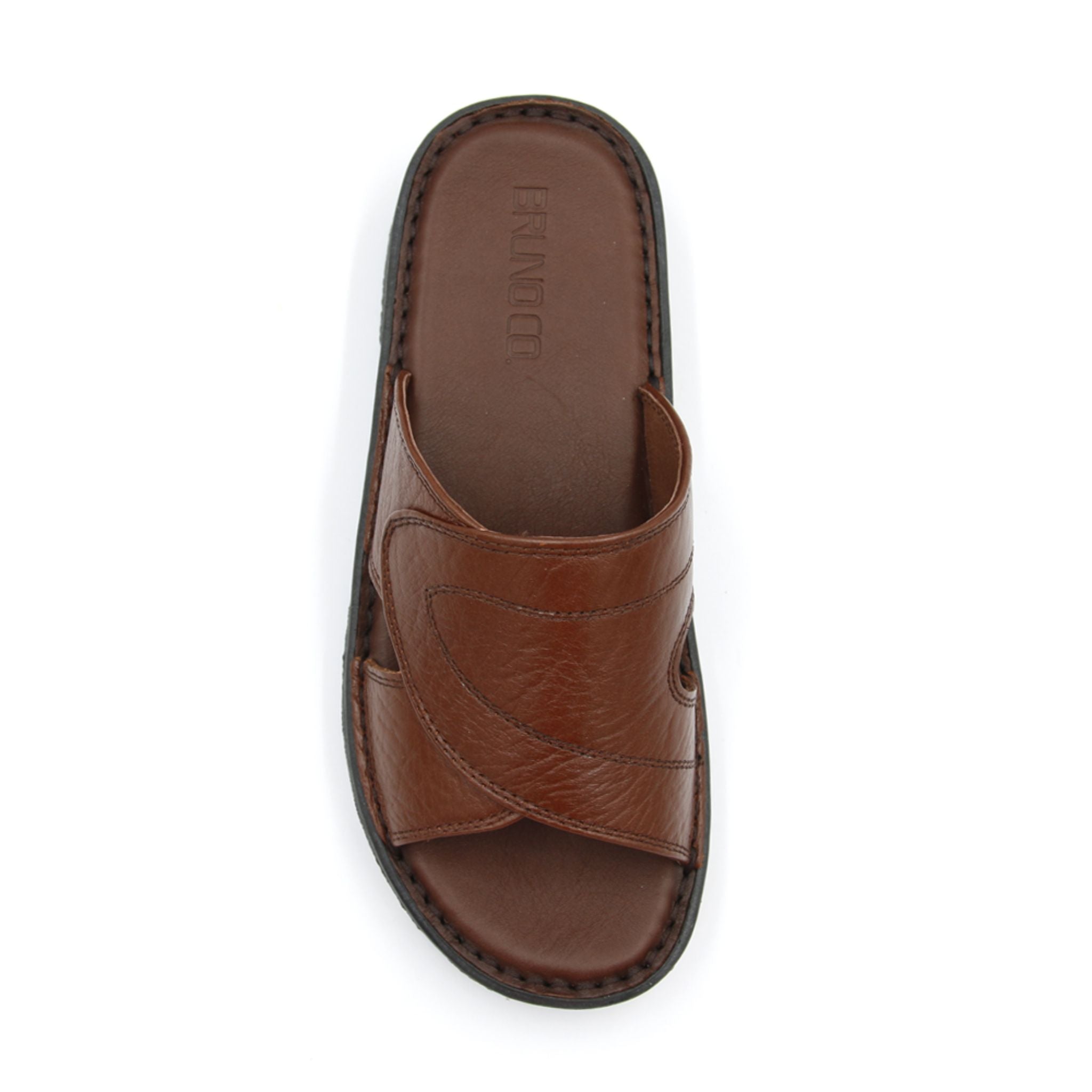 BRUNO CO. John Men's Leather Sandals - Brown
