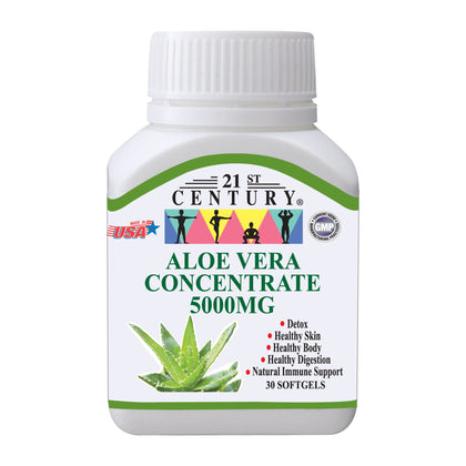 21ST CENTURY ALOE VERA Softgels 5000MG 30S Softgels