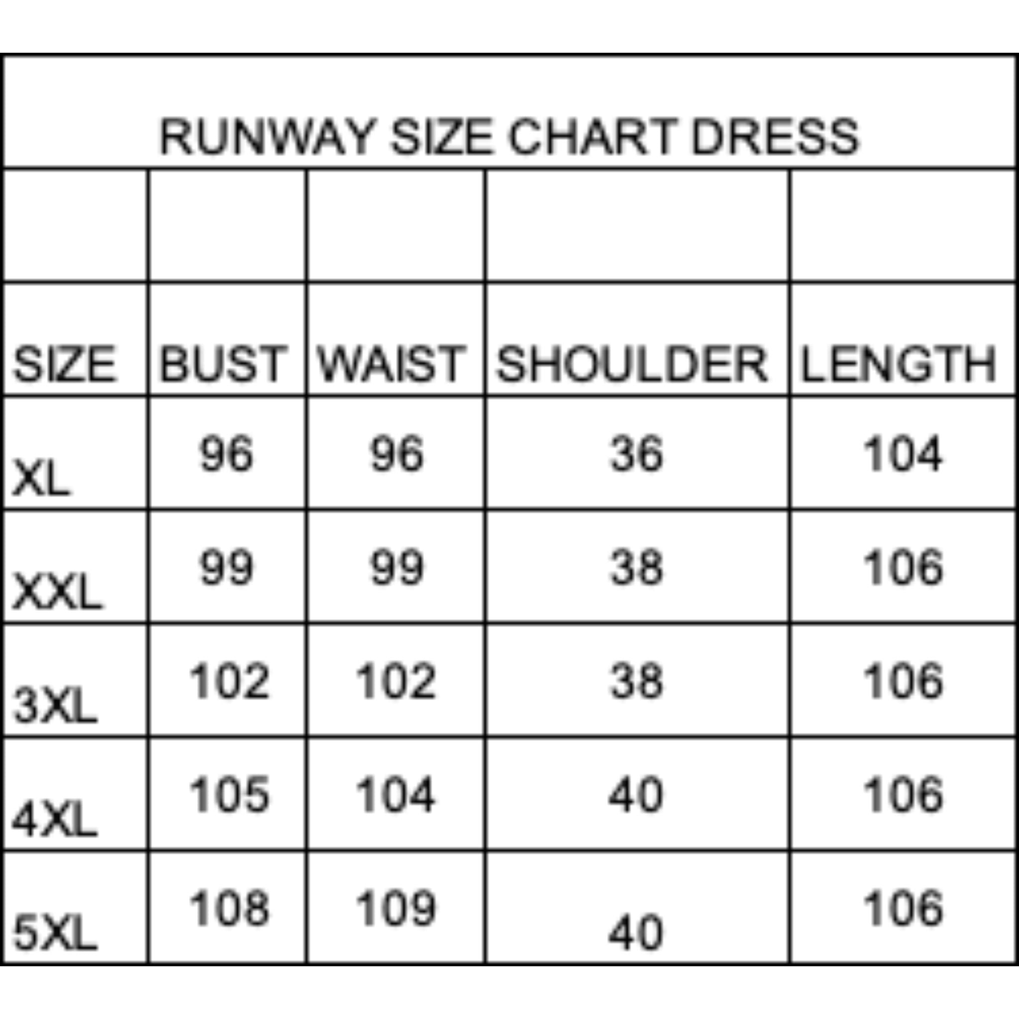 Runway Printed Dress - Blue