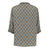 Runway Printed Blouse - Light Blue