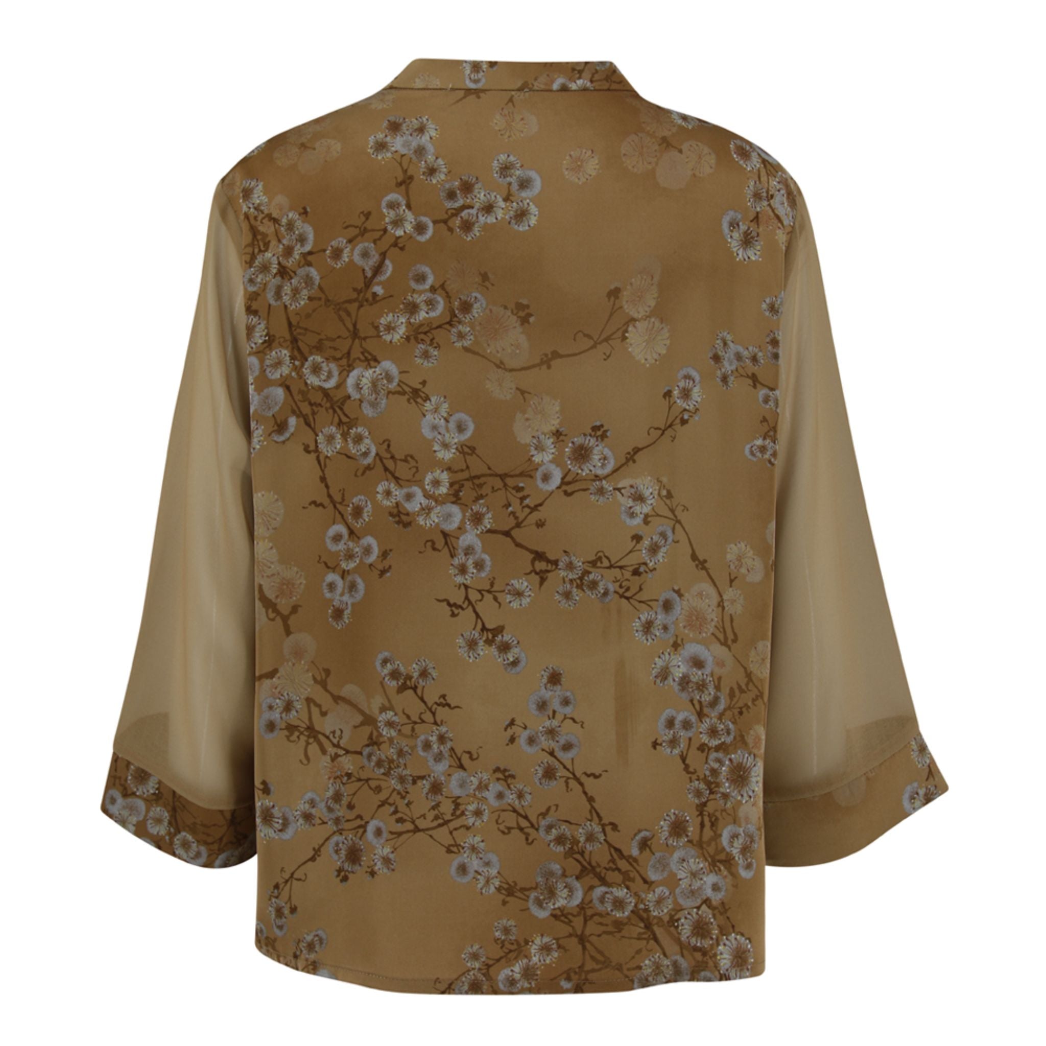 Runway Floral Print Blouse - Yellow