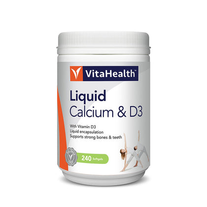 VitaHealth® Liquid Calcium & D3 (240 Softgels)