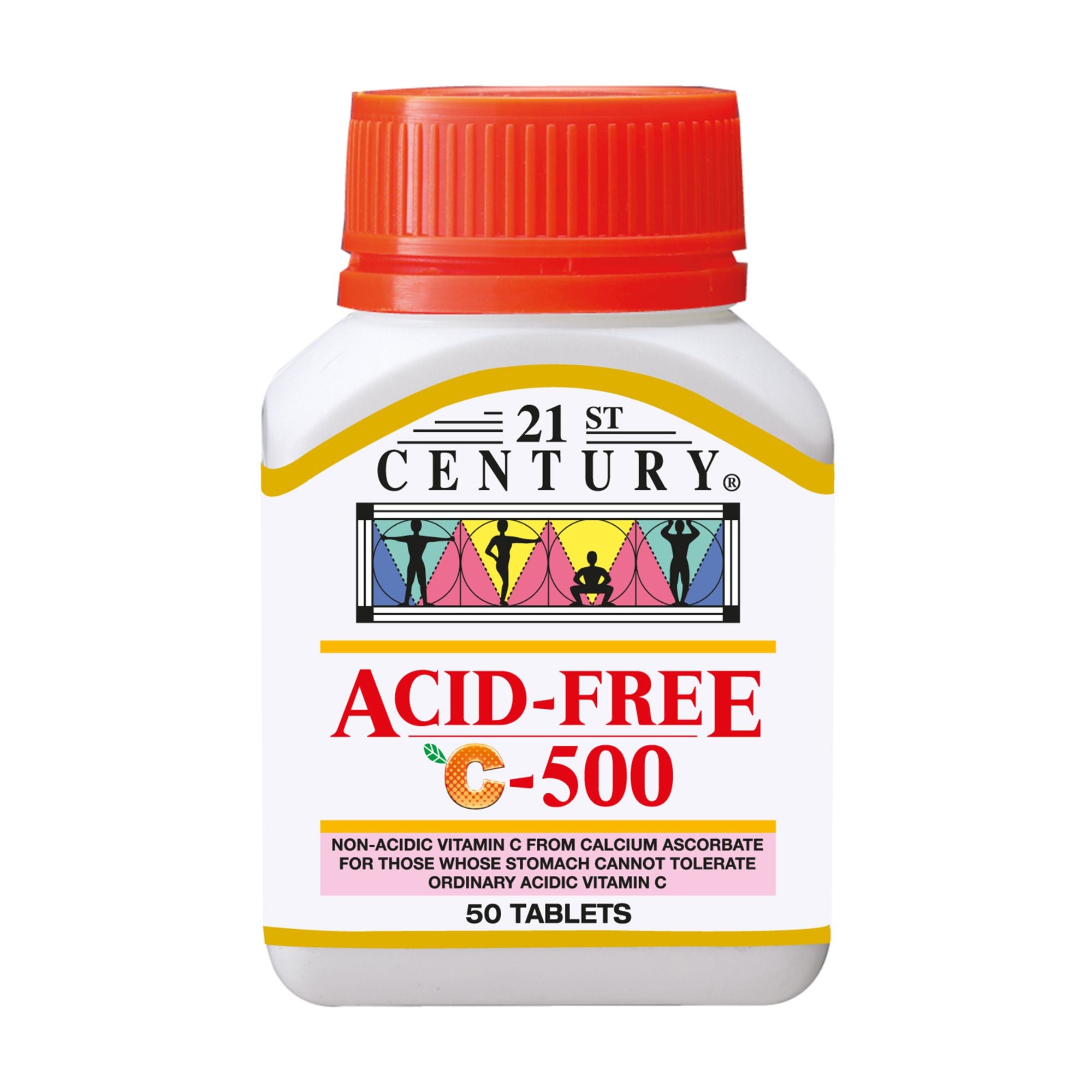 21ST CENTURY ACID FREE C 500MG 50S Tablets