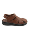 BRUNO CO. Leather Men's Sandals - DAMIEN Brown